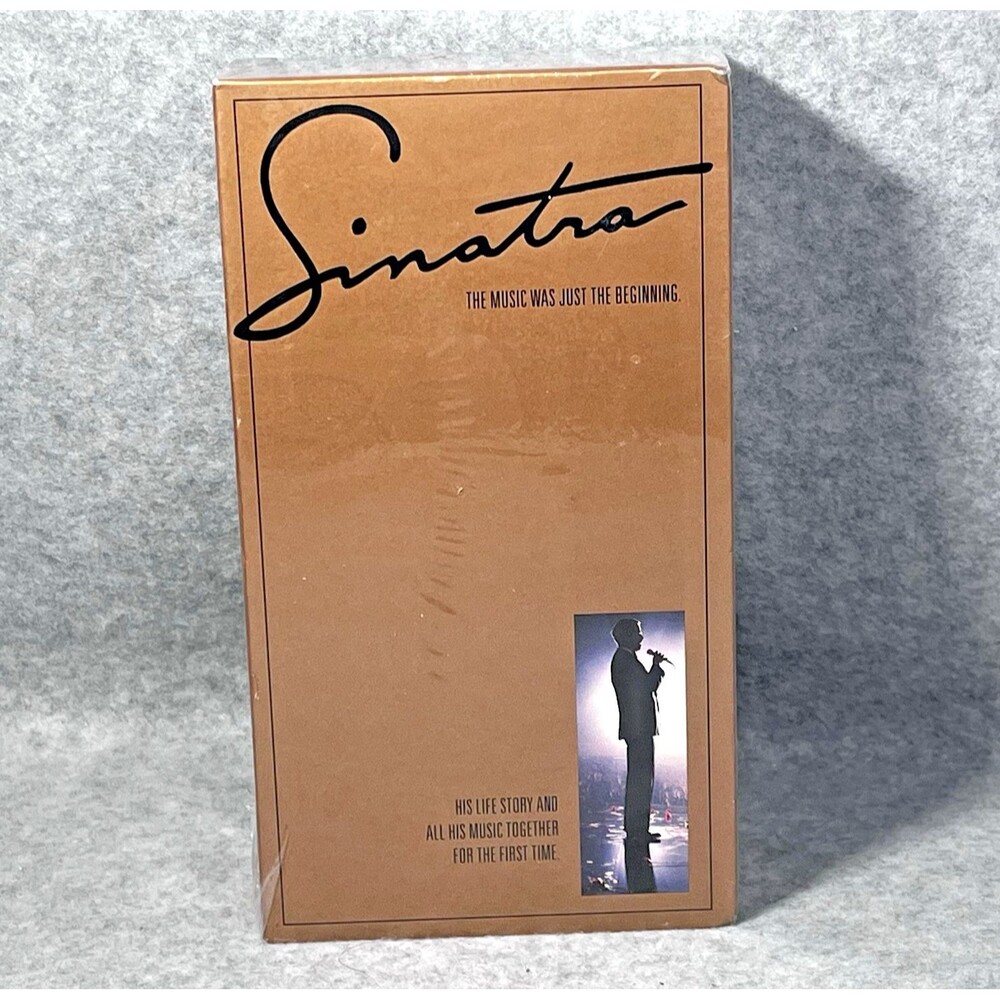 Sinatra 1992 VHS 2 Tape Set Frank Sinatra‎ Life Story Factory Sealed In Box